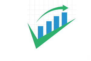 sales & profit logo white text