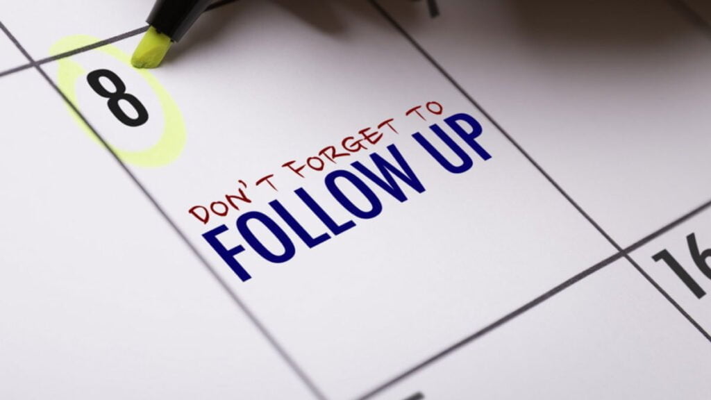 best practices to do customer followups