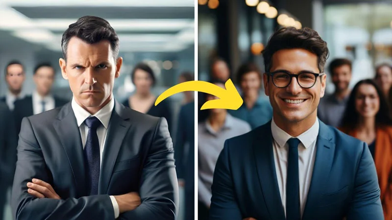 image showing transformation of diminisher leader to multiplier leader