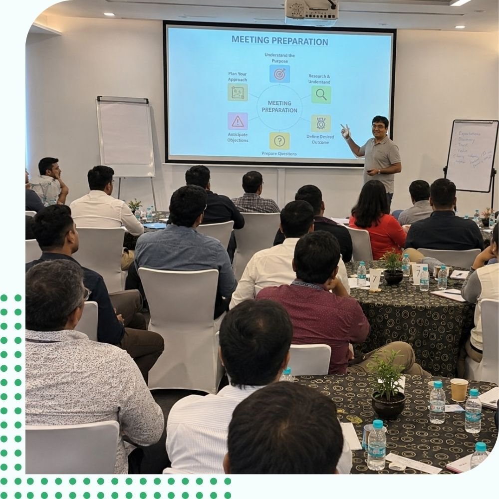 B2B Sales Training Company in Delhi NCR Corporate B2B sales training workshop presentation in delhi by leading sales training experts